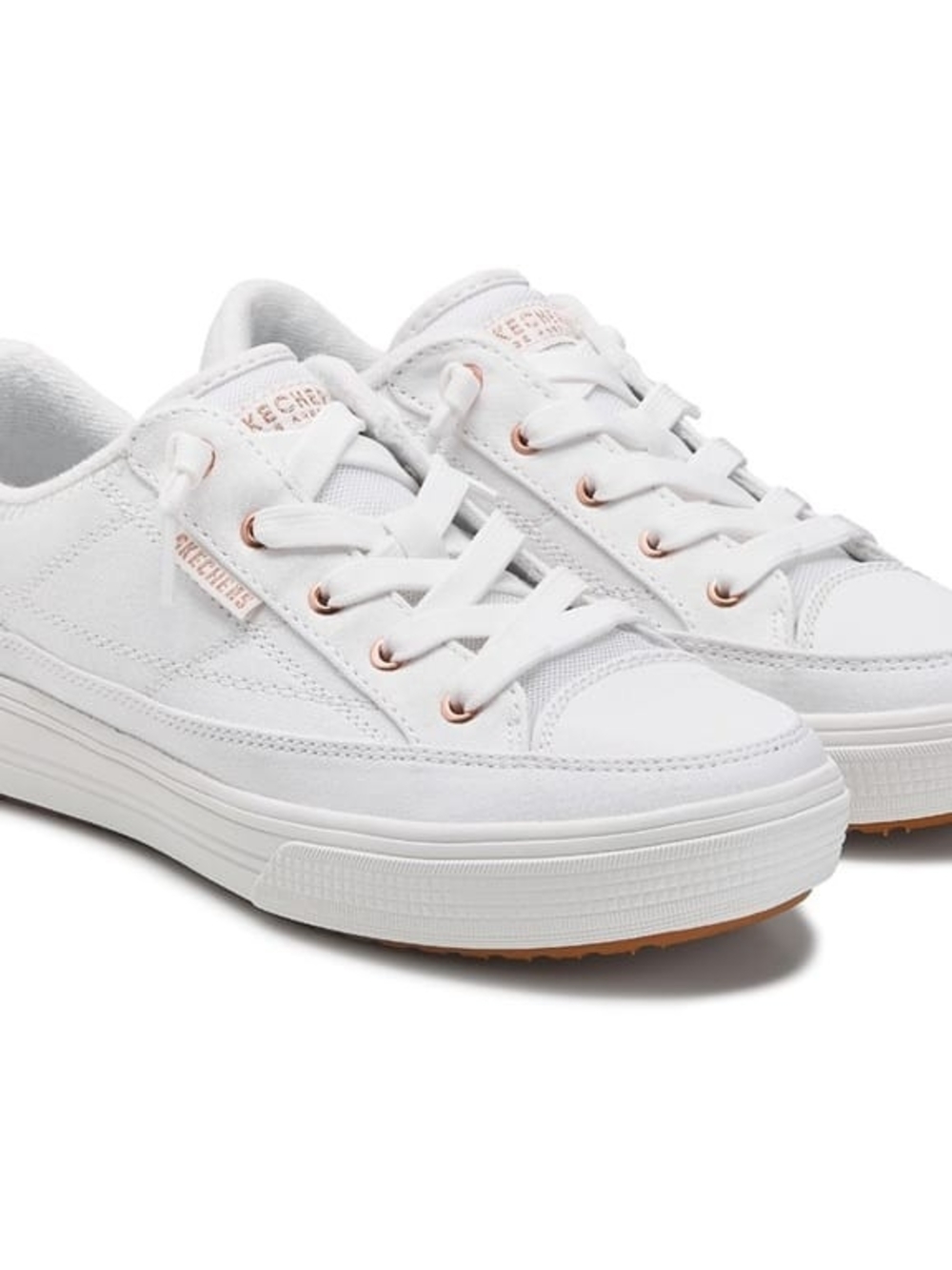 Skechers Women's White Low-Top Casual Sneakers